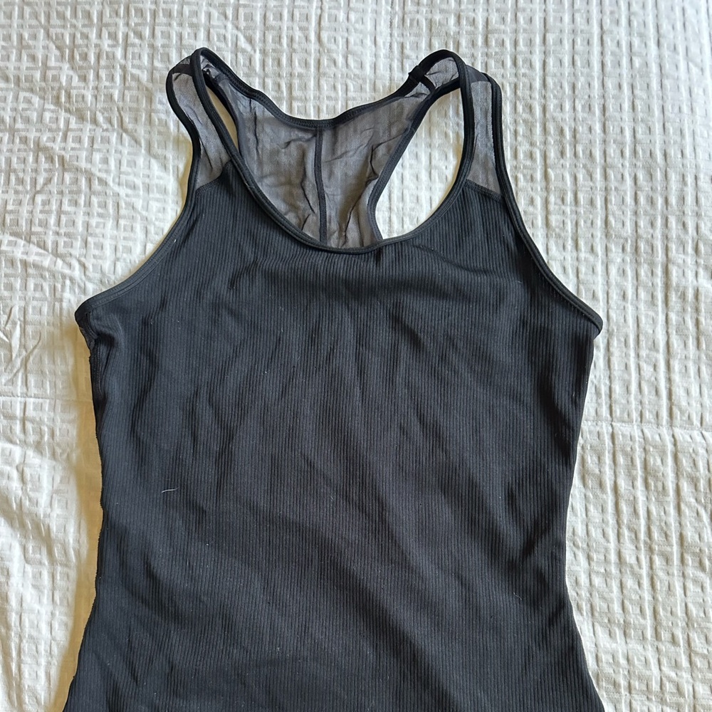 Nike black back mesh tank